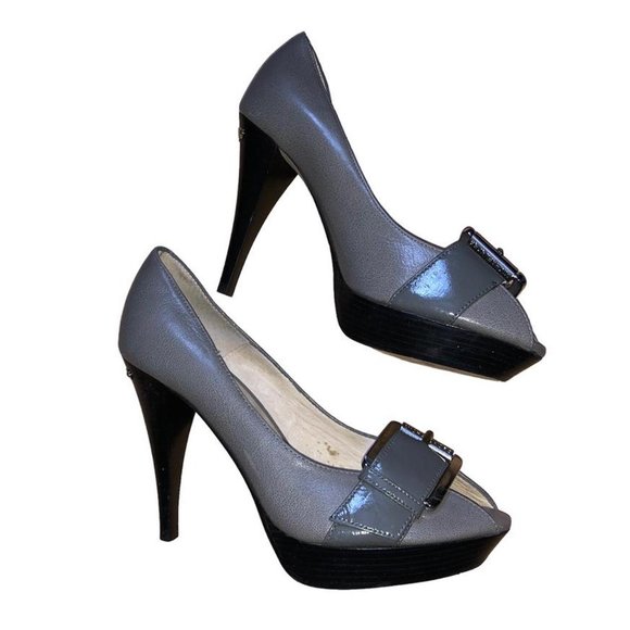 Michael Kors grey and silver heels - Picture 3 of 4